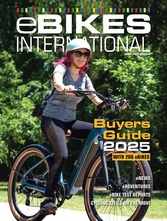 AIMA Santa Monica is making the cover page of E-Bike International 2025 Buyer's Guide!